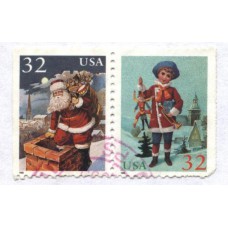 Сцепка марок 1995 г. США
